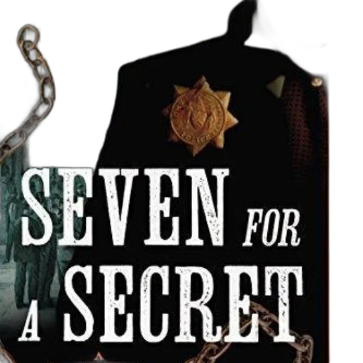 seven, secret, book, cover, featuring, man, suit, star-shaped transparent PNG cut-out