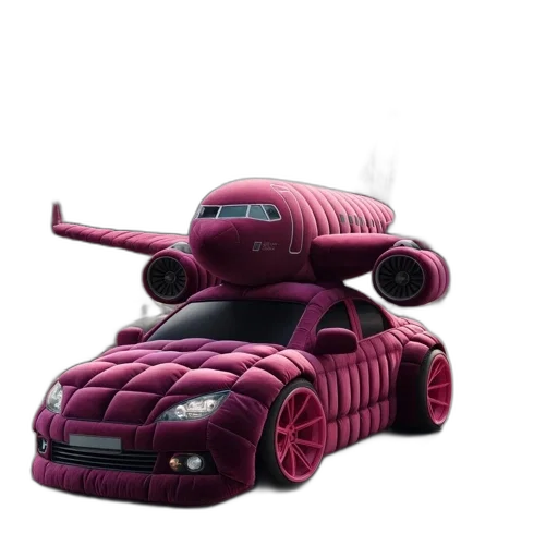 car, robot, weapon, furniture, 3d render, concept art, cyberpunk, vaporwave transparent PNG cut-out