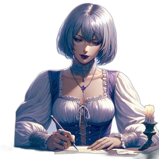 jewelry, dress, face, staff, fantasy art, concept art, comic book art, photorealistic transparent PNG cut-out