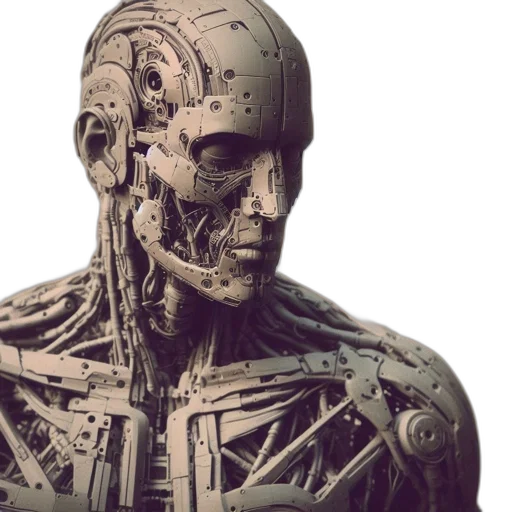 robot, face, mask, cyberpunk, 3d render, concept art, photorealistic, illustration transparent PNG cut-out