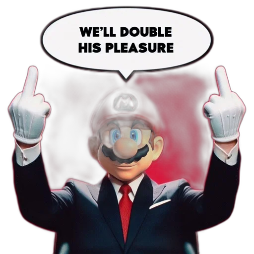 pixel art, 3d render, vaporwave, concept art, mario, iconic, gaming, character transparent PNG cut-out