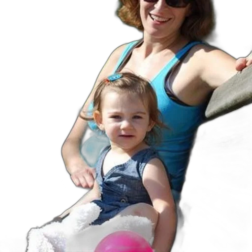 photorealistic, woman, blue, tank, top, sits, bench, young transparent PNG cut-out