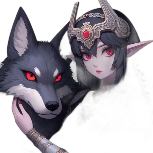 mask, staff, jewelry, animal, fantasy art, concept art, anime, pixel art transparent PNG cut-out