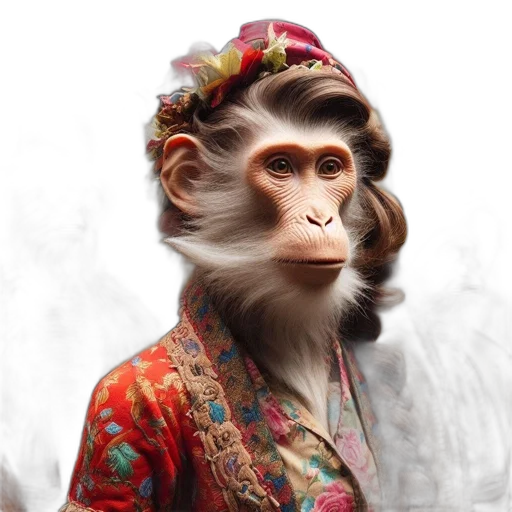 animal, face, mask, creature, photorealistic, concept art, 3d render, fantasy art transparent PNG cut-out