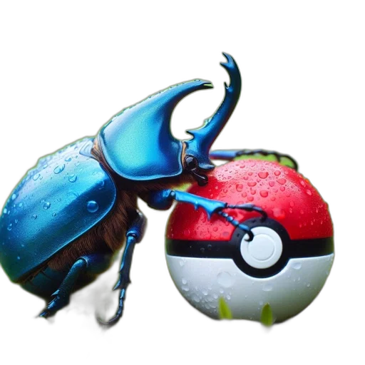 animal, creature, 3d render, concept art, fantasy art, pixel art, vivid, electric transparent PNG cut-out