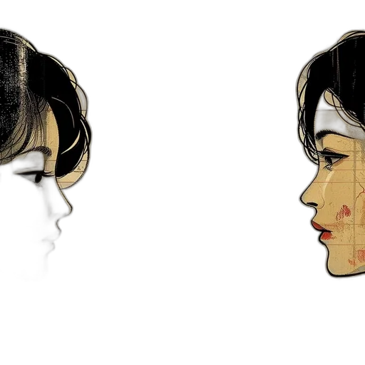 face, mask, concept art, comic book art, photorealistic, 3d render, earth tones, golden transparent PNG cut-out