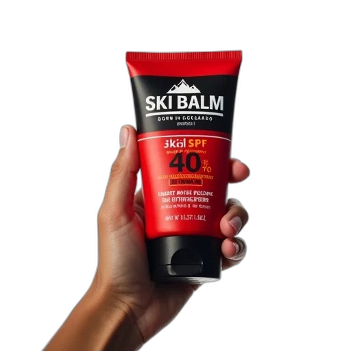 person, hand, holding, red, black, tube, sunscreen, brand transparent PNG cut-out