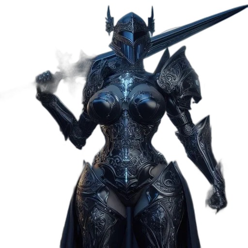 sword, weapon, staff, dress, concept art, fantasy art, 3d render, comic book art transparent PNG cut-out