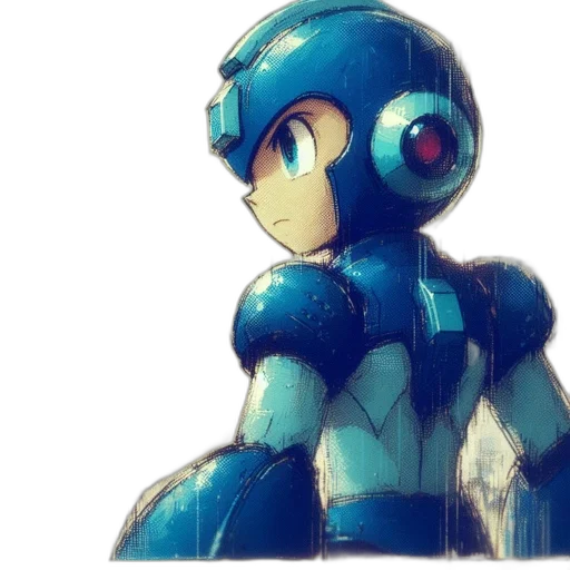 robot, creature, weapon, animal, concept art, pixel art, watercolor, 3d render transparent PNG cut-out
