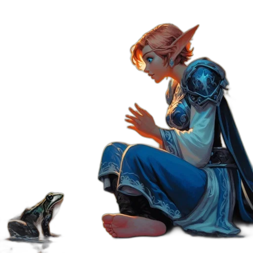 dragon, concept art, fantasy art, pixel art, fire, blue, dark, elf transparent PNG cut-out