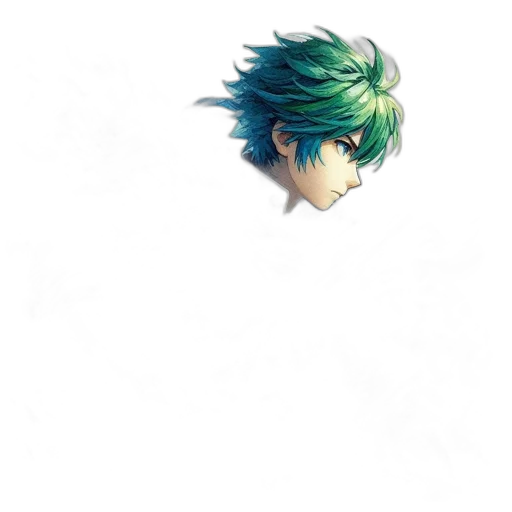 mask, face, dragon, hair, watercolor, pixel art, anime, concept art transparent PNG cut-out