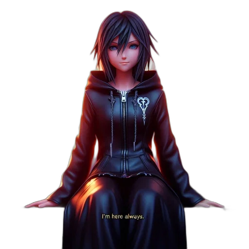 jacket, dress, sword, concept art, fantasy art, 3d render, comic book art, neon lights transparent PNG cut-out