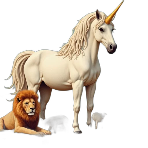 animal, crown, staff, dragon, fantasy art, concept art, 3d render, photorealistic transparent PNG cut-out