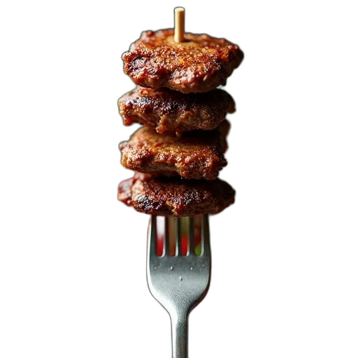 food, weapon, sword, staff, close-up, image, fork, meat transparent PNG cut-out