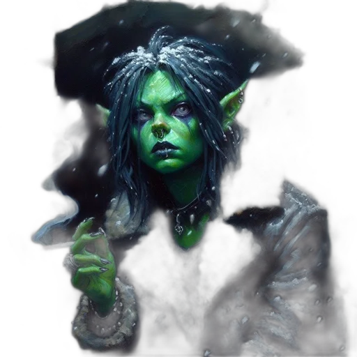 staff, face, creature, fantasy art, concept art, pixel art, photorealistic, green transparent PNG cut-out