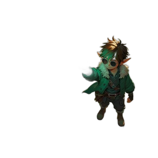 mask, dragon, staff, creature, concept art, 3d render, pixel art, fantasy art transparent PNG cut-out