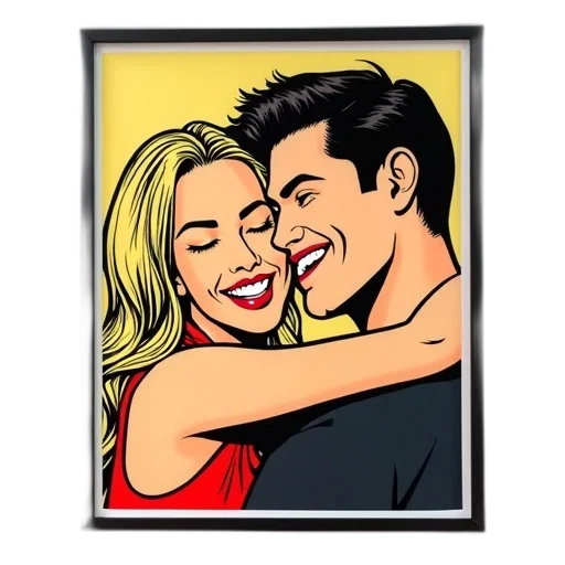 face, cartoon, comic book art, photorealistic, oil painting, neon lights, framed, image transparent PNG cut-out