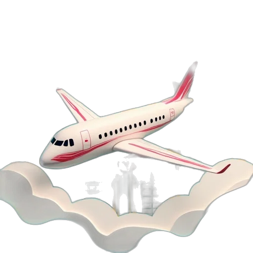 staff, concept art, 3d render, cartoon, photorealistic, plane, flying, city transparent PNG cut-out