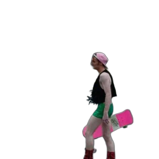 hat, staff, dress, shoes, 3d render, vaporwave, concept art, cyberpunk transparent PNG cut-out