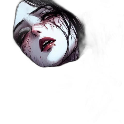 mask, face, creature, comic book art, photorealistic, watercolor, concept art, underwater transparent PNG cut-out