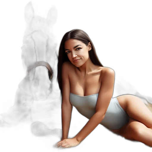 dress, animal, creature, photorealistic, fantasy art, concept art, cartoon, woman transparent PNG cut-out
