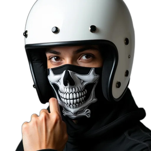 mask, face, jacket, jewelry, photorealistic, concept art, 3d render, cyberpunk transparent PNG cut-out