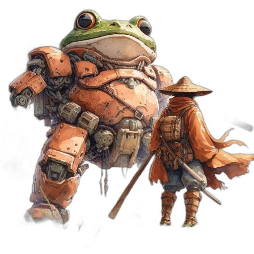 hat, creature, animal, staff, concept art, fantasy art, watercolor, photorealistic transparent PNG cut-out