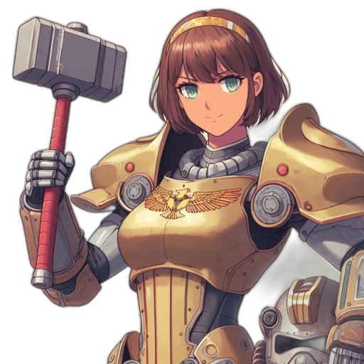weapon, robot, staff, sword, concept art, anime, pixel art, fantasy art transparent PNG cut-out