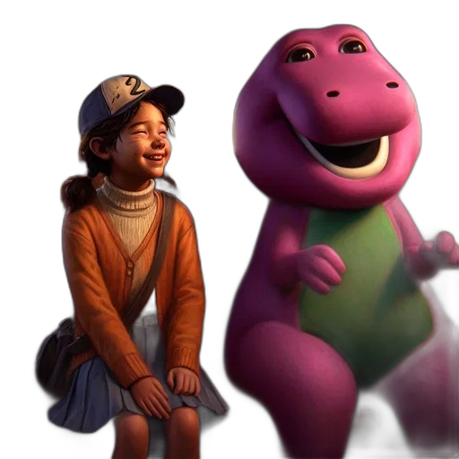 creature, concept art, 3d render, photorealistic, young, girl, wears, cap transparent PNG cut-out