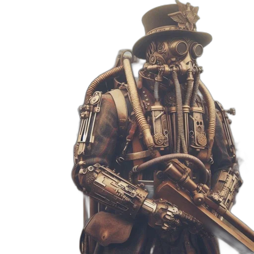 robot, staff, sword, weapon, 3d render, concept art, photorealistic, fantasy art transparent PNG cut-out