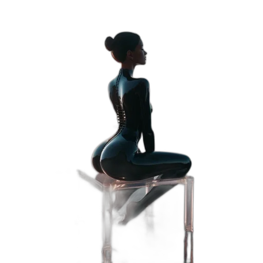 furniture, robot, dress, staff, concept art, 3d render, photorealistic, pixel art transparent PNG cut-out