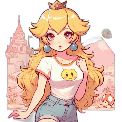 crown, dress, staff, pixel art, concept art, anime, fantasy art, golden transparent PNG cut-out