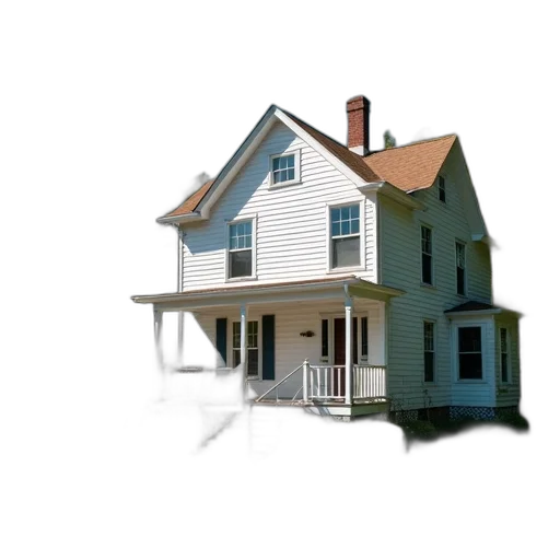 building, furniture, 3d render, photorealistic, concept art, watercolor, two-story, house transparent PNG cut-out