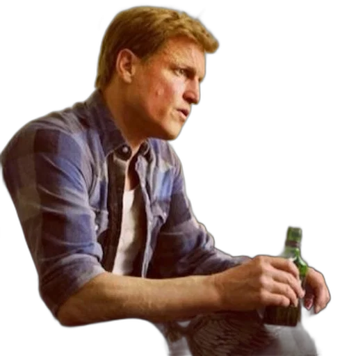 bottle, jacket, photorealistic, concept art, pixel art, man, plaid, shirt transparent PNG cut-out