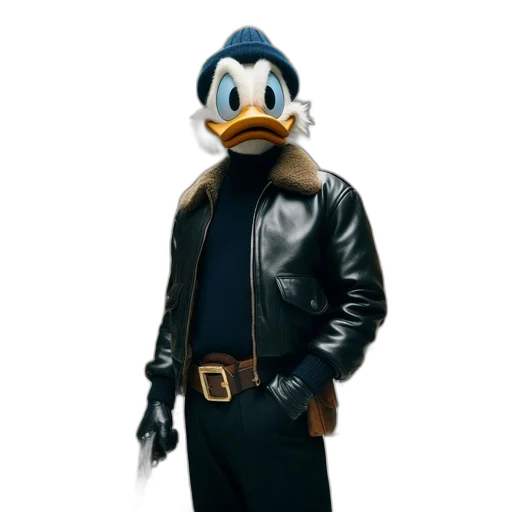 jacket, mask, animal, concept art, 3d render, man, blue, beanie transparent PNG cut-out
