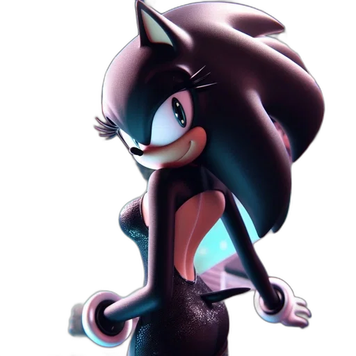 creature, dress, animal, hair, concept art, 3d render, cartoon, pixel art transparent PNG cut-out