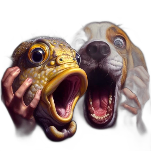 creature, animal, mask, face, photorealistic, concept art, 3d render, fantasy art transparent PNG cut-out