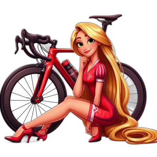 dress, cartoon, pixel art, fantasy art, comic book art, red, animated, woman transparent PNG cut-out
