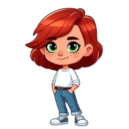 staff, hair, jacket, face, cartoon, concept art, pixel art, 3d render transparent PNG cut-out