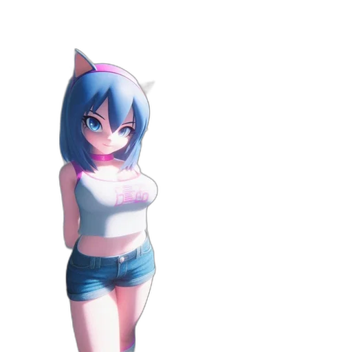dress, robot, creature, staff, 3d render, anime, pixel art, concept art transparent PNG cut-out