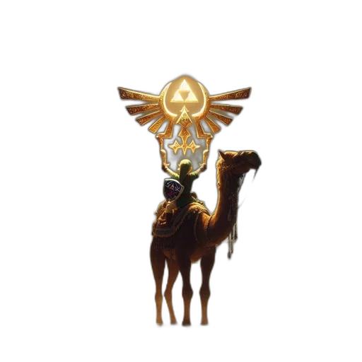 jewelry, crown, staff, animal, concept art, fantasy art, pixel art, 3d render transparent PNG cut-out