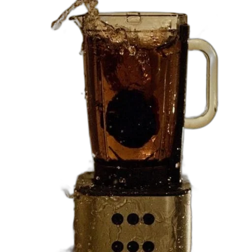 robot, staff, weapon, bottle, 3d render, blender, filled, dark transparent PNG cut-out