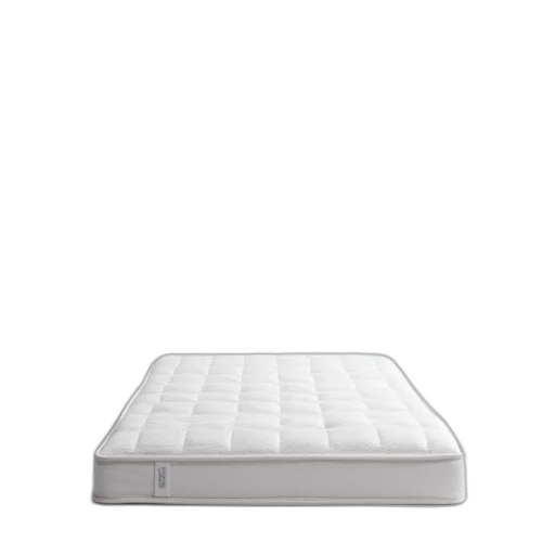 furniture, white, twin-sized, mattress, displayed, against, background, gradient transparent PNG cut-out