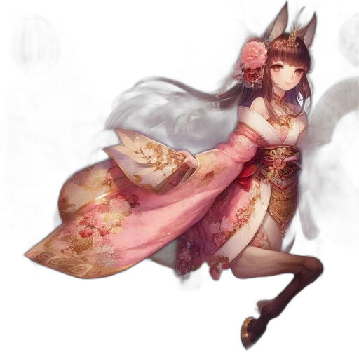 dress, staff, dragon, fantasy art, concept art, pixel art, watercolor, pastel transparent PNG cut-out