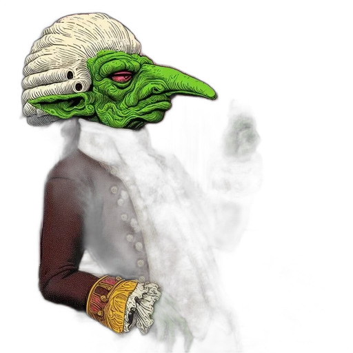 mask, creature, face, hat, concept art, fantasy art, photorealistic, 3d render transparent PNG cut-out