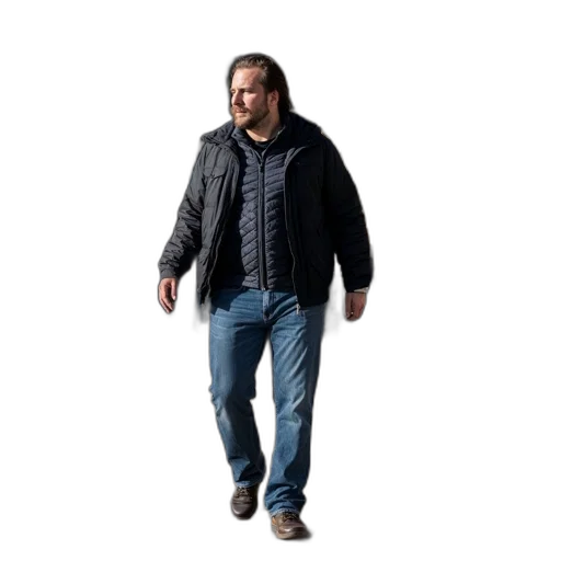 jacket, creature, staff, animal, concept art, 3d render, photorealistic, three transparent PNG cut-out