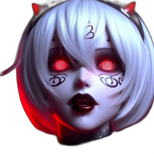 mask, face, creature, robot, anime, concept art, 3d render, fantasy art transparent PNG cut-out