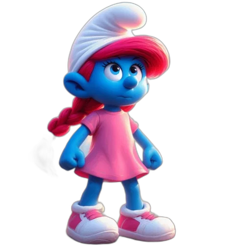 hat, staff, dress, creature, 3d render, concept art, photorealistic, cartoon transparent PNG cut-out