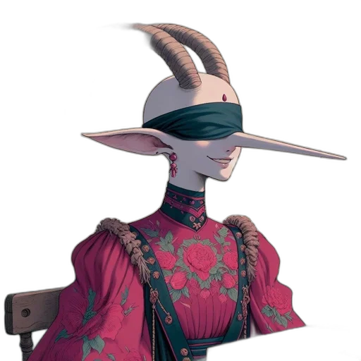 hat, mask, staff, dragon, concept art, fantasy art, 3d render, vaporwave transparent PNG cut-out