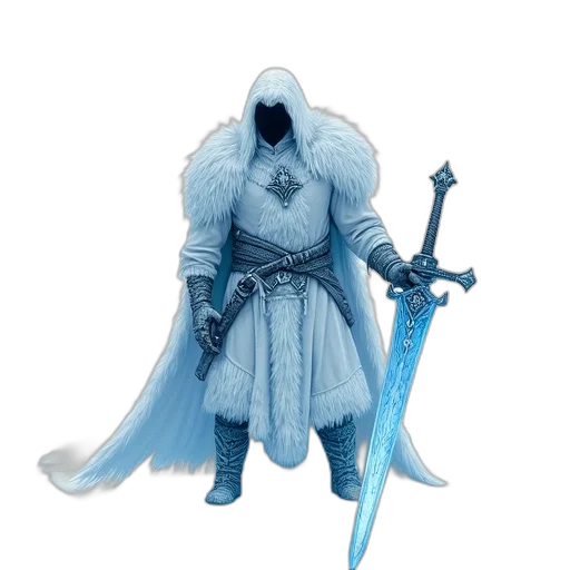 sword, staff, weapon, concept art, fantasy art, 3d render, pixel art, blue transparent PNG cut-out